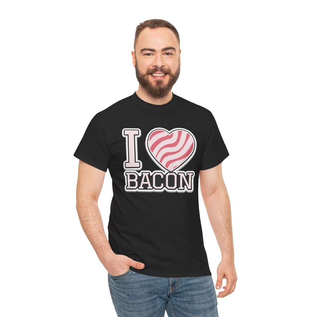 I Heart Bacon T-Shirt — Funny Novelty Bacon Lover Tee