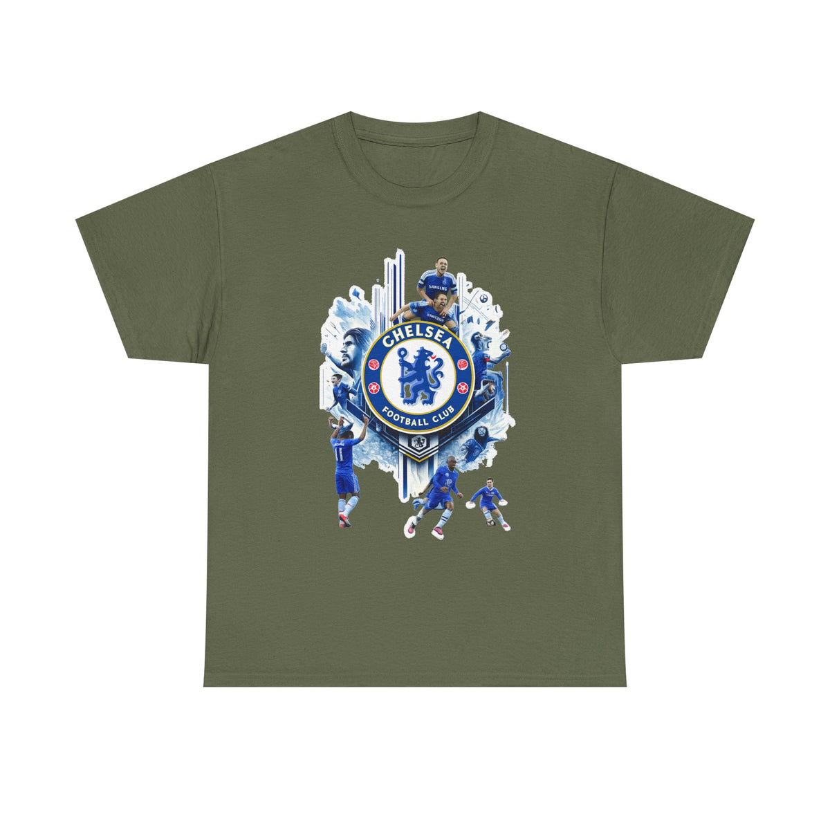 Chelsea FC Crest Players T-Shirt — Blue Football Fan Tee
