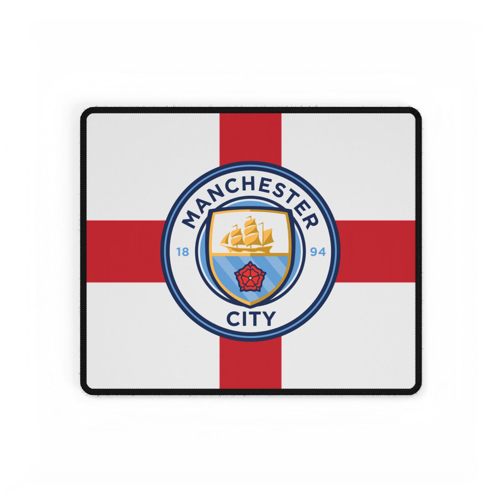 Manchester City St George Flag Desk Mat — Large Football Club Gaming Mouse Pad