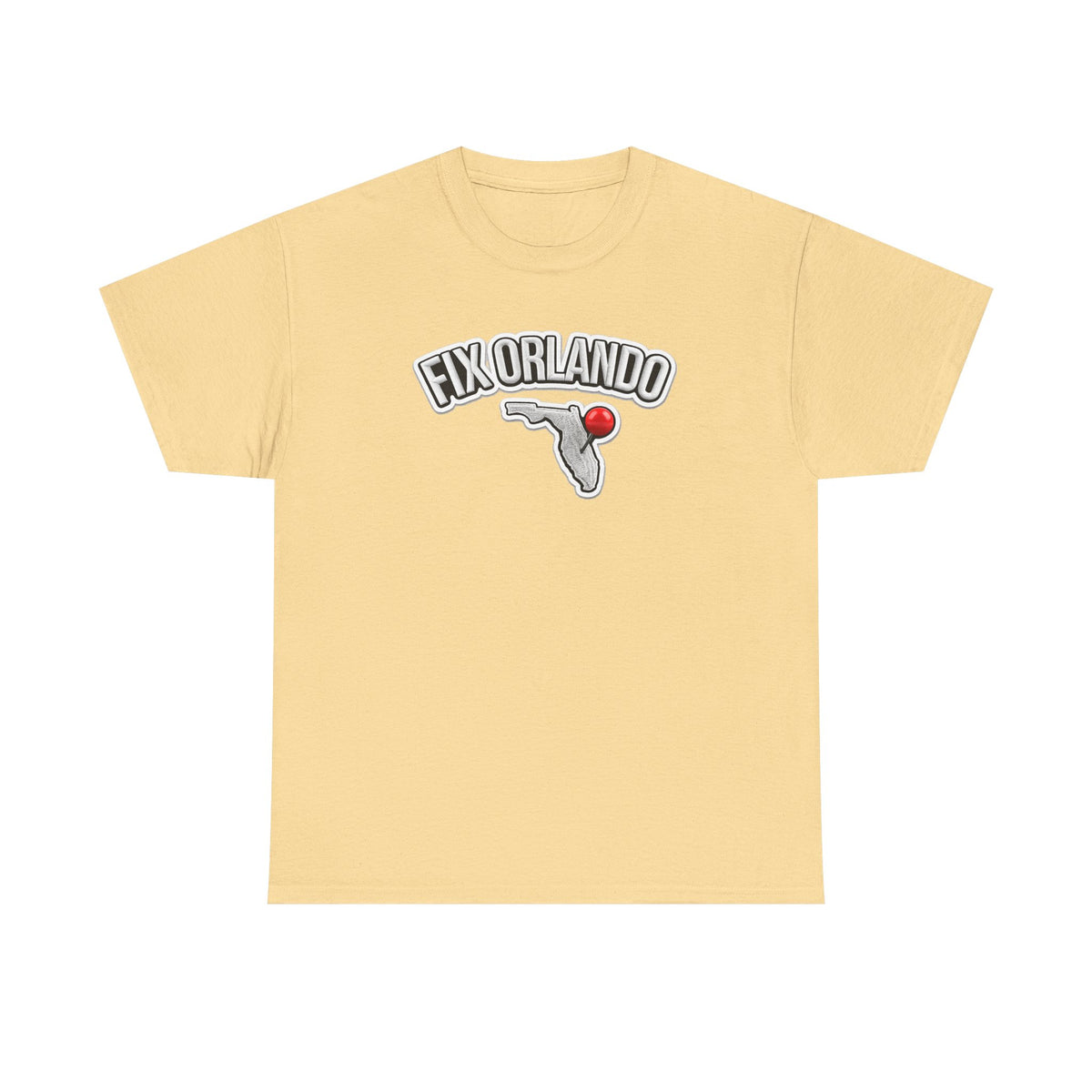 Fix Orlando T-Shirt — Florida Map with Bowling Pin Local Pride Tee