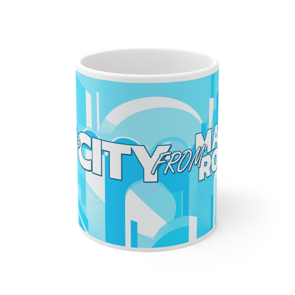 Super City from Maine Road Ceramic Coffee Cups, 11oz, 15oz