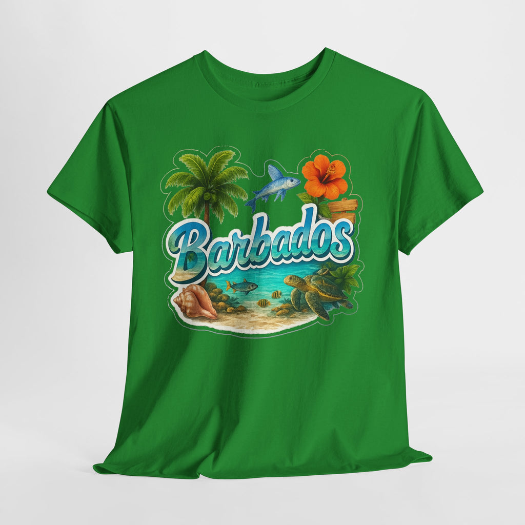 Barbados Beach Graphic Tee — Tropical Island Vacation T‑Shirt