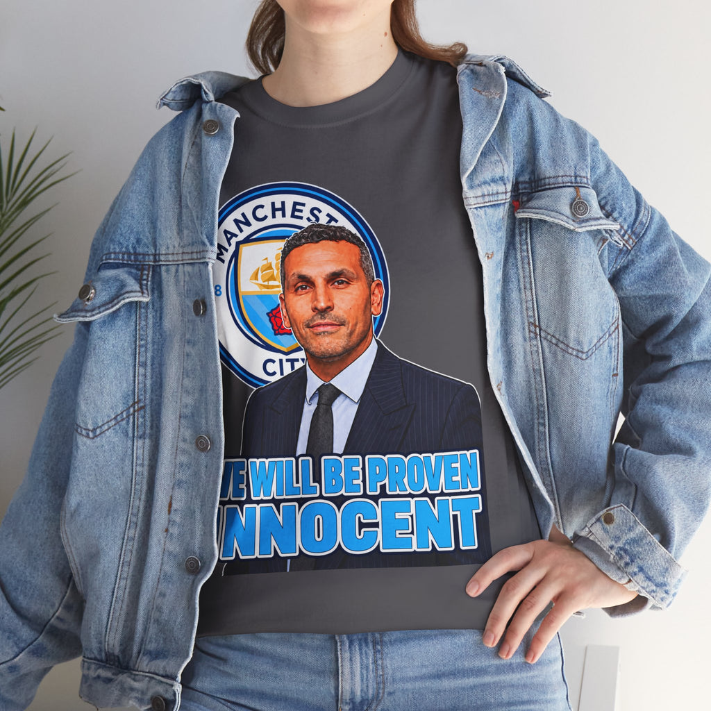 Manchester City “We Will Be Proven Innocent” Fan Cotton T-Shirt