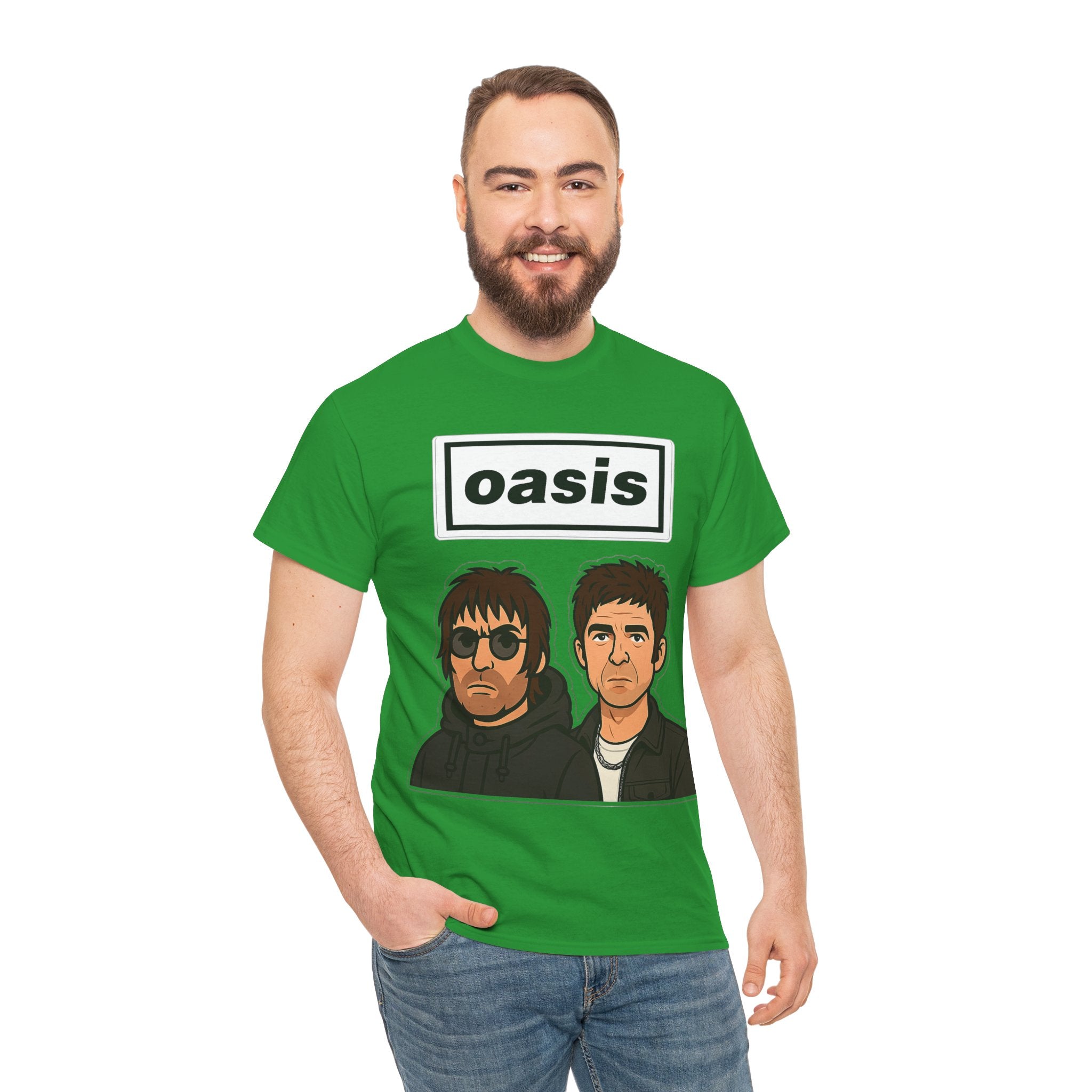 Oasis Inspired Unofficial Band Logo Tee — 'oasis' Graphic T-Shirt