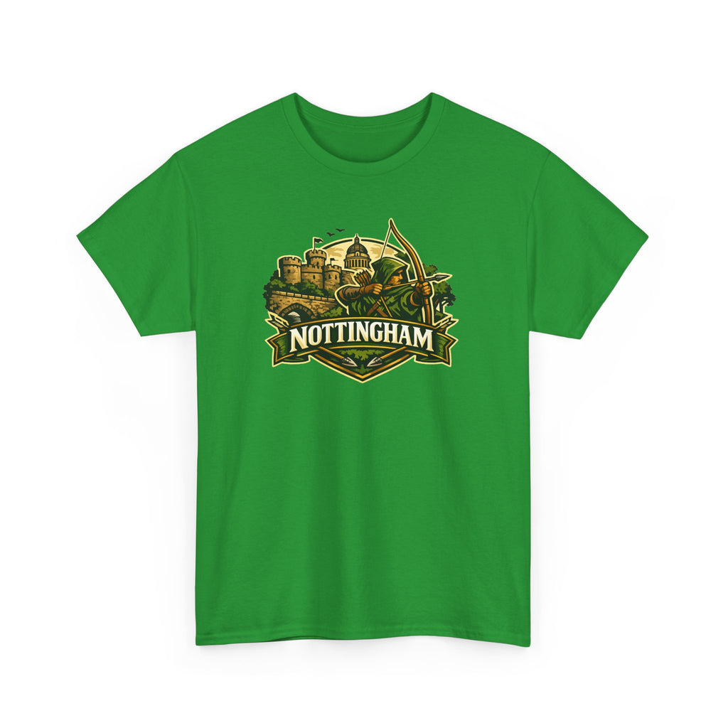 Nottingham Vintage Crest T-Shirt — Robin Hood Castle Travel Tee