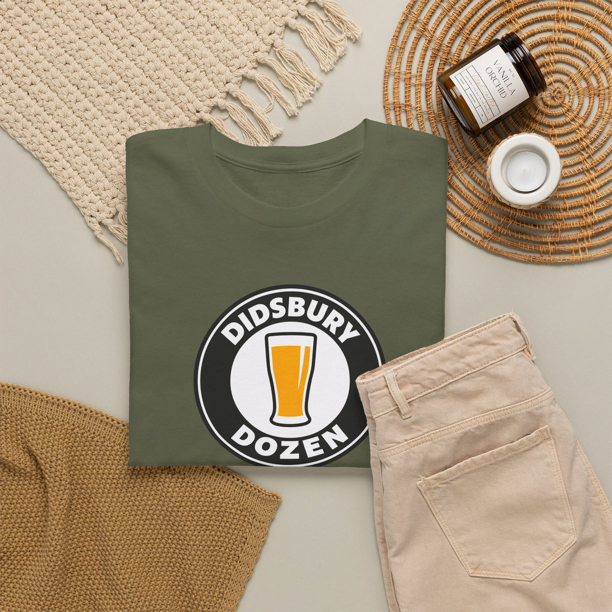 Didsbury Dozen Beer Logo Cotton T-Shirt / Tee
