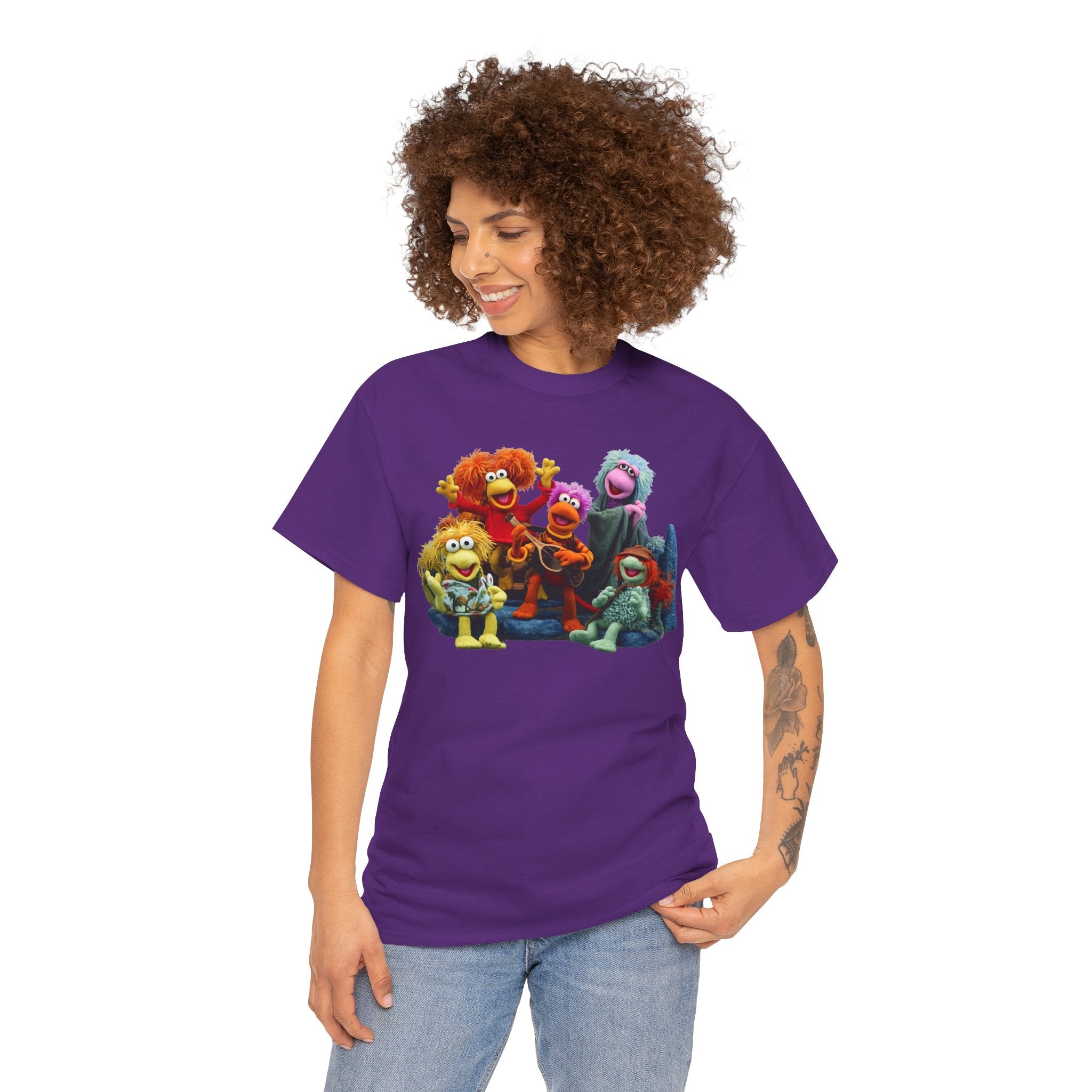 Fraggle Rock Muppet Crew Graphic Tee — Vintage Puppet Group T-Shirt