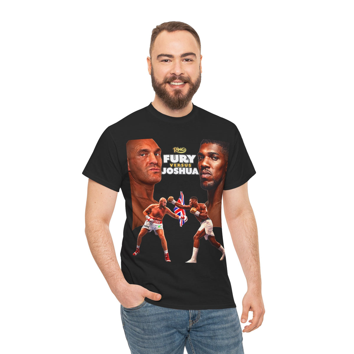 Fury vs Joshua Boxing T‑Shirt — Heavyweight Title Fight Fight Night Tee