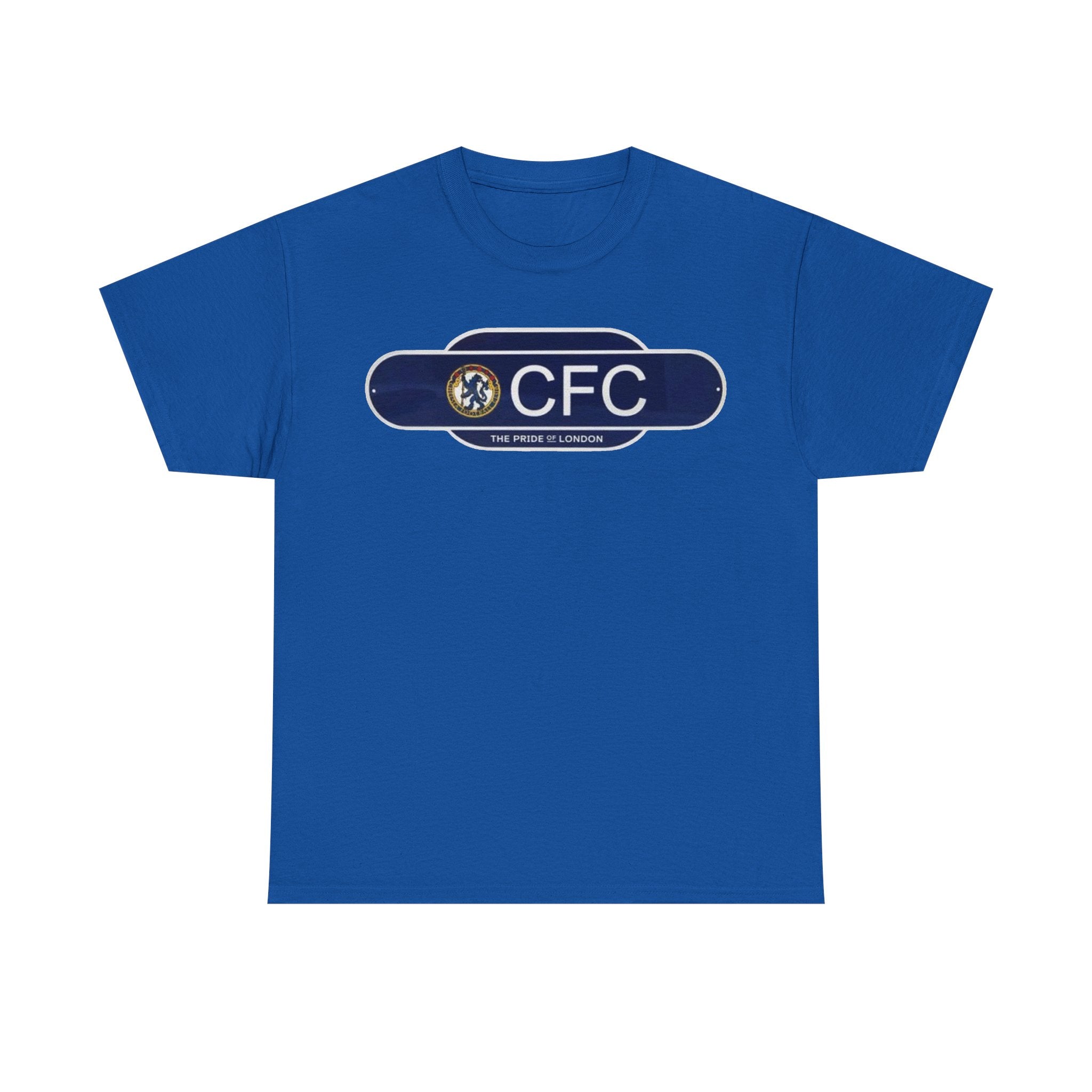 Chelsea Railway Sign Crest Logo T‑Shirt — Retro Football Badge Tee