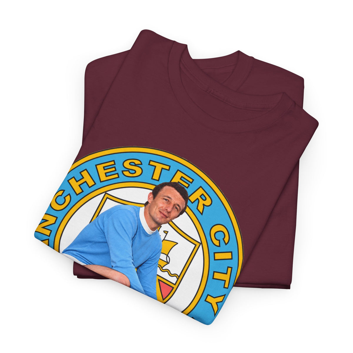 Mike Summerbee Manchester City Legend Retro Player Soccer T-Shirt