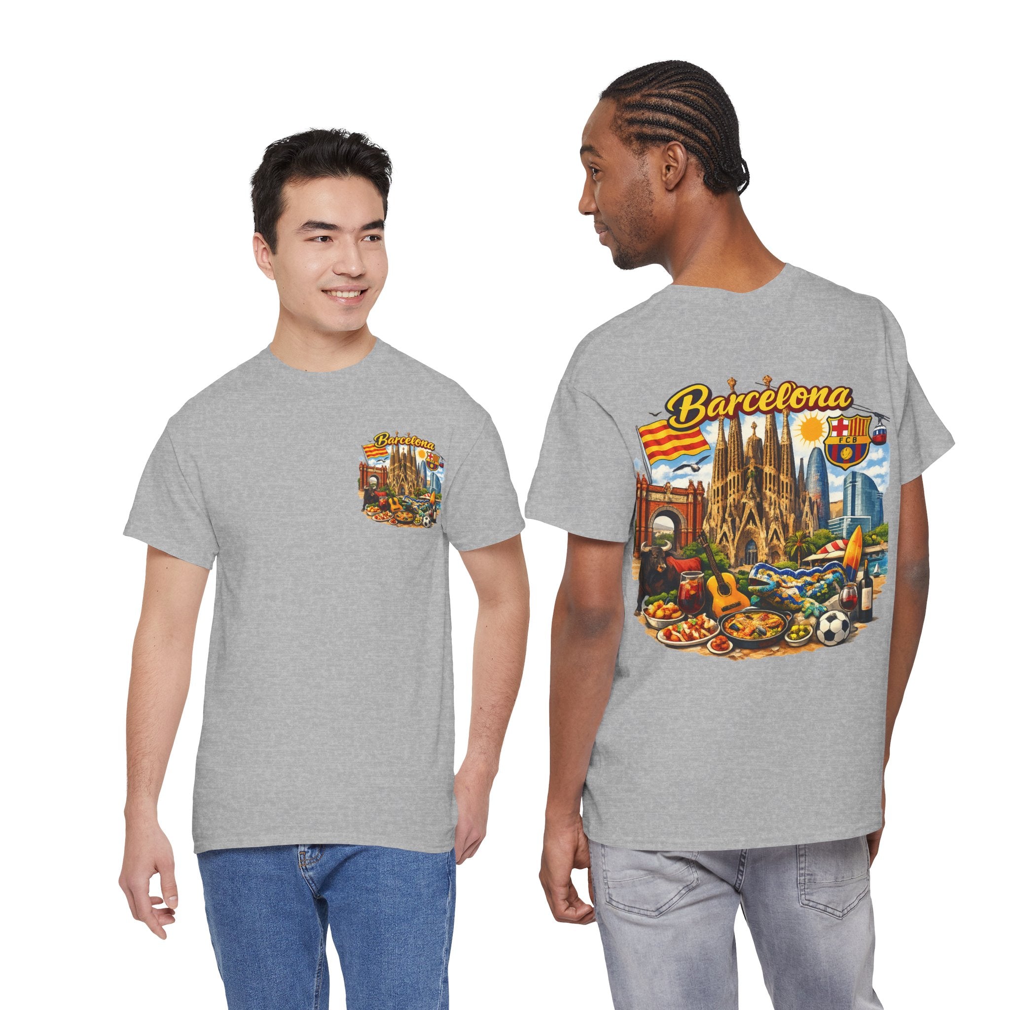 Barcelona Souvenir T‑Shirt — Vintage City Collage Tee