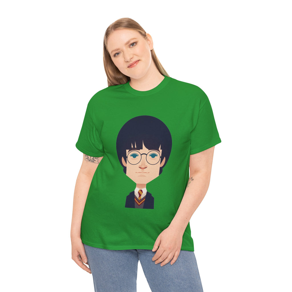 Harry Potter Wizard School Boy Cartoon Cotton T-Shirt