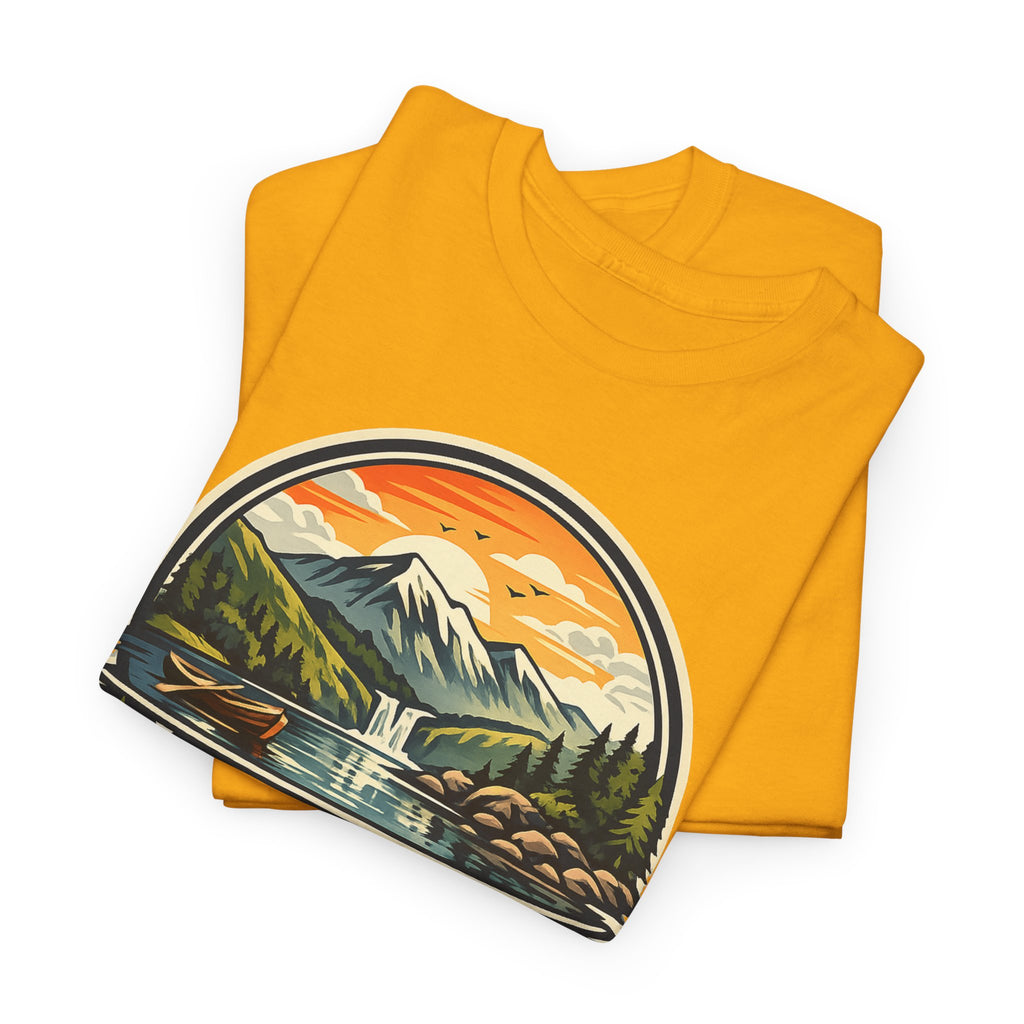 Lake District Graphic Tee — Scenic Mountain & Lake Camping Shirt
