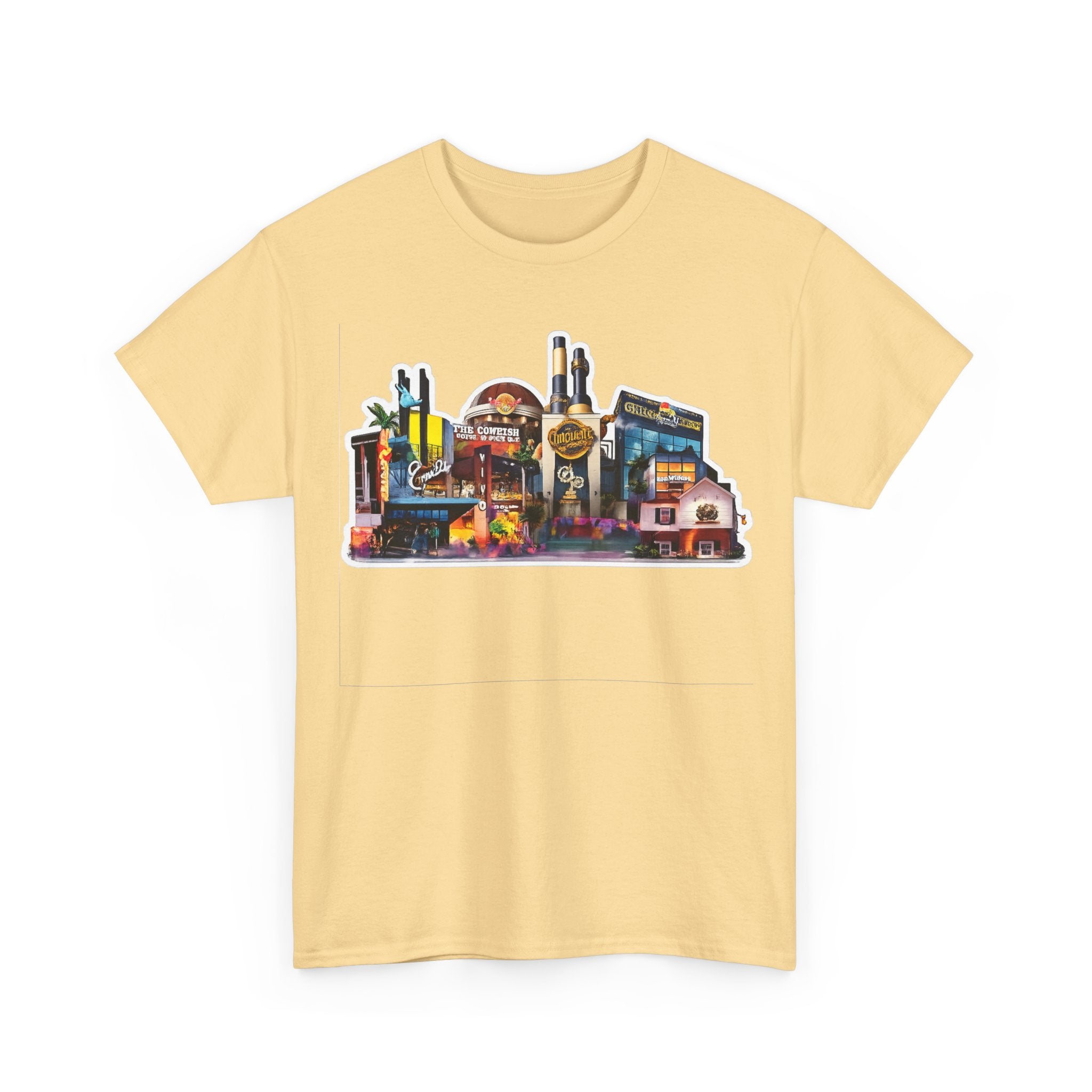 Universal Orlando Skyline T-Shirt — Neon Strip Casino Cityscape Tee