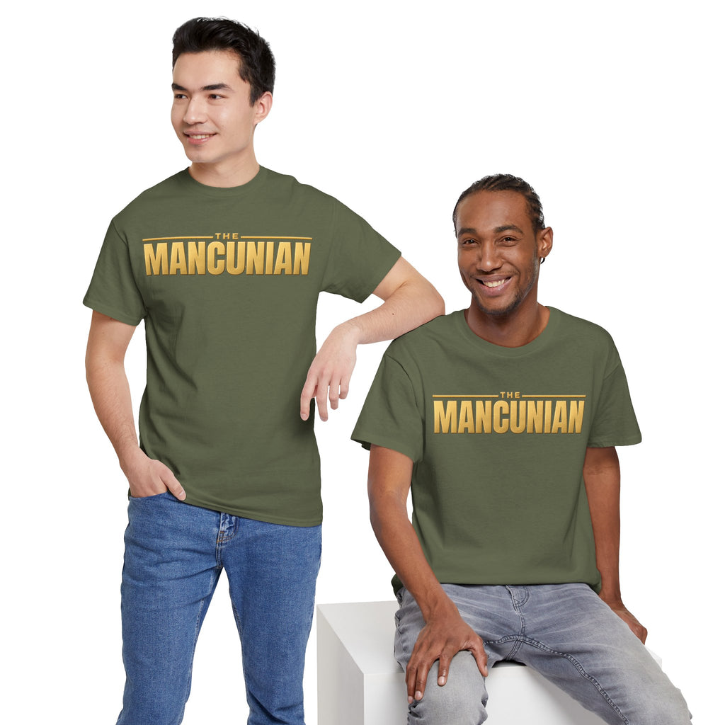Mancunian Gold Logo Cotton T‑Shirt