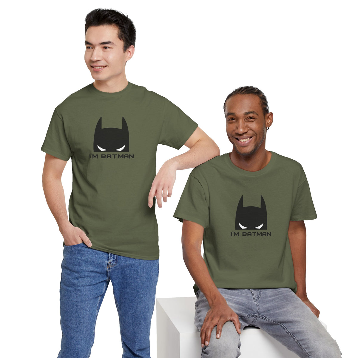 I'm Batman Graphic Tee — Funny Superhero Mask T-Shirt
