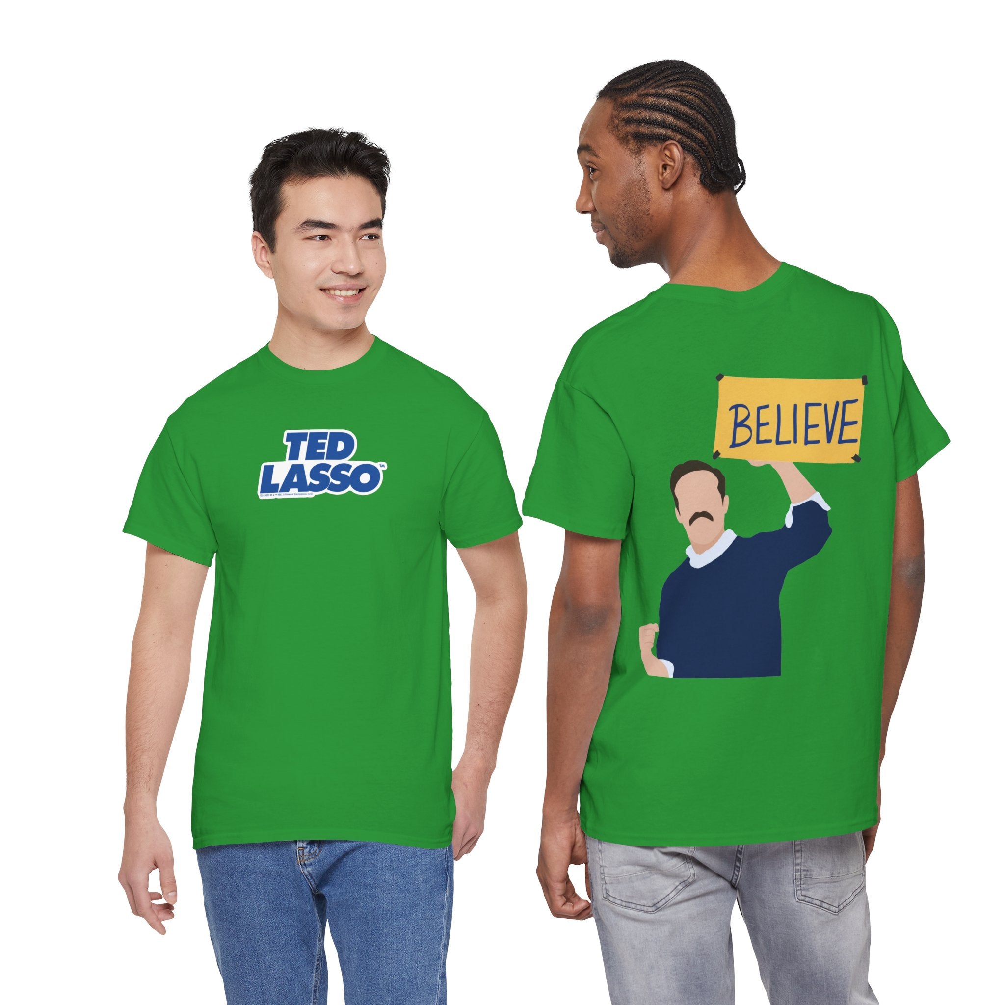 Ted Lasso Inspired "Believe" Tee — Inspirational TV Fan Shirt Cotton T-Shirt