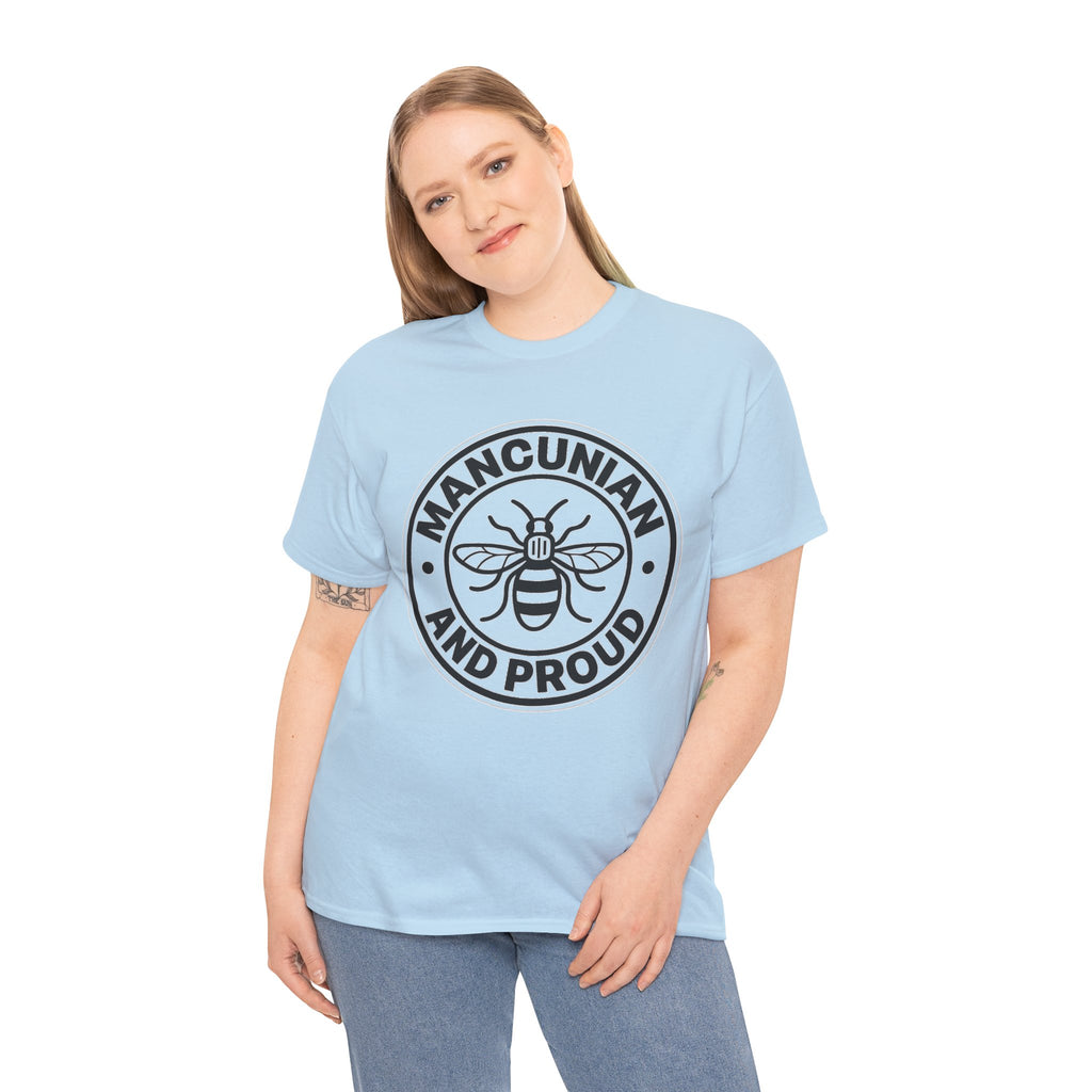 Manchester Bee 'Mancunian and Proud' Cotton T-Shirt