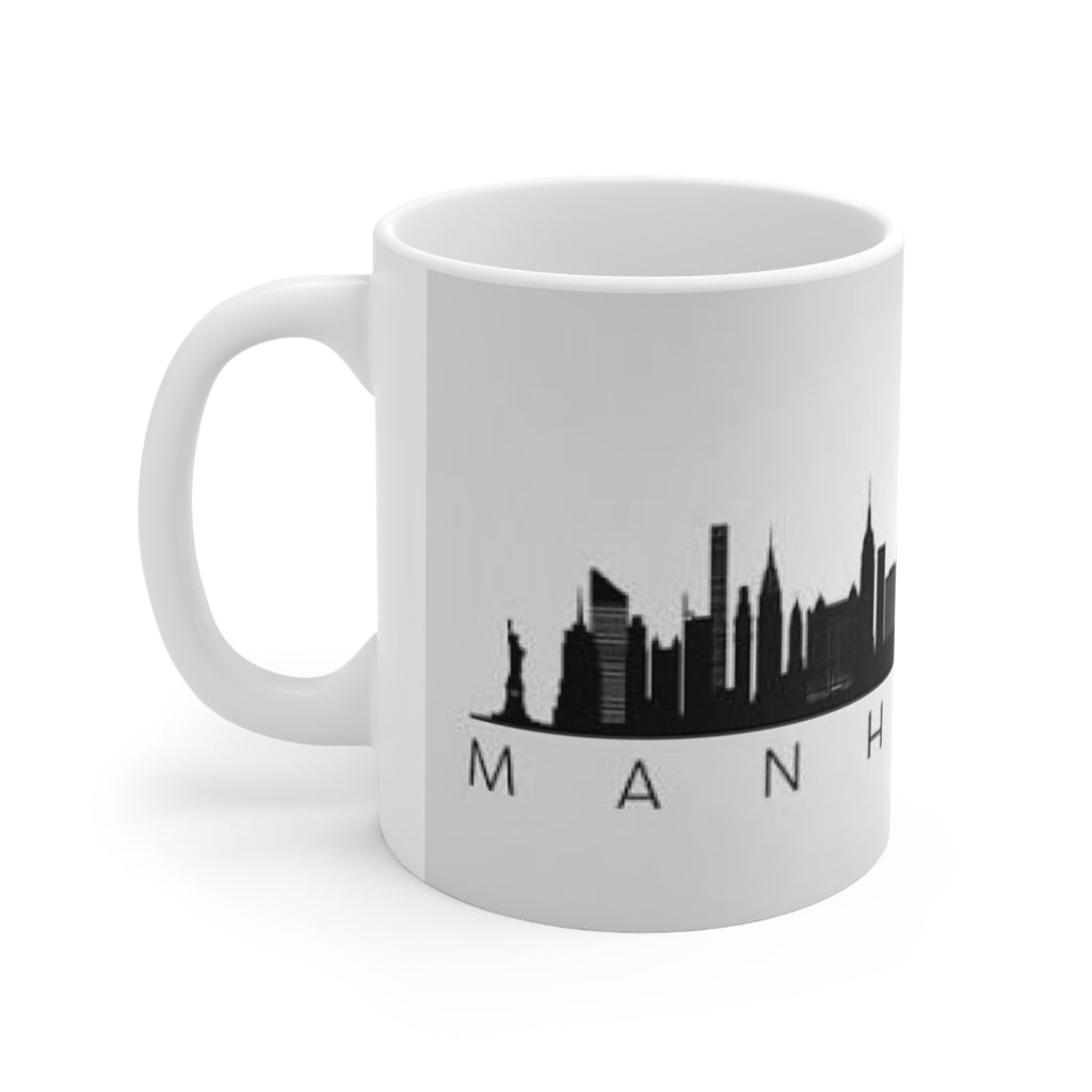 Manhattan Skyline Ceramic Coffee Mug — 11oz & 15oz