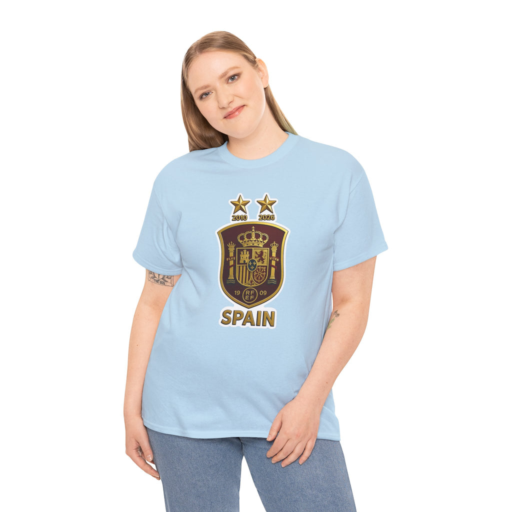 Spain Crest T-Shirt — Vintage Spanish Soccer Shield Tee