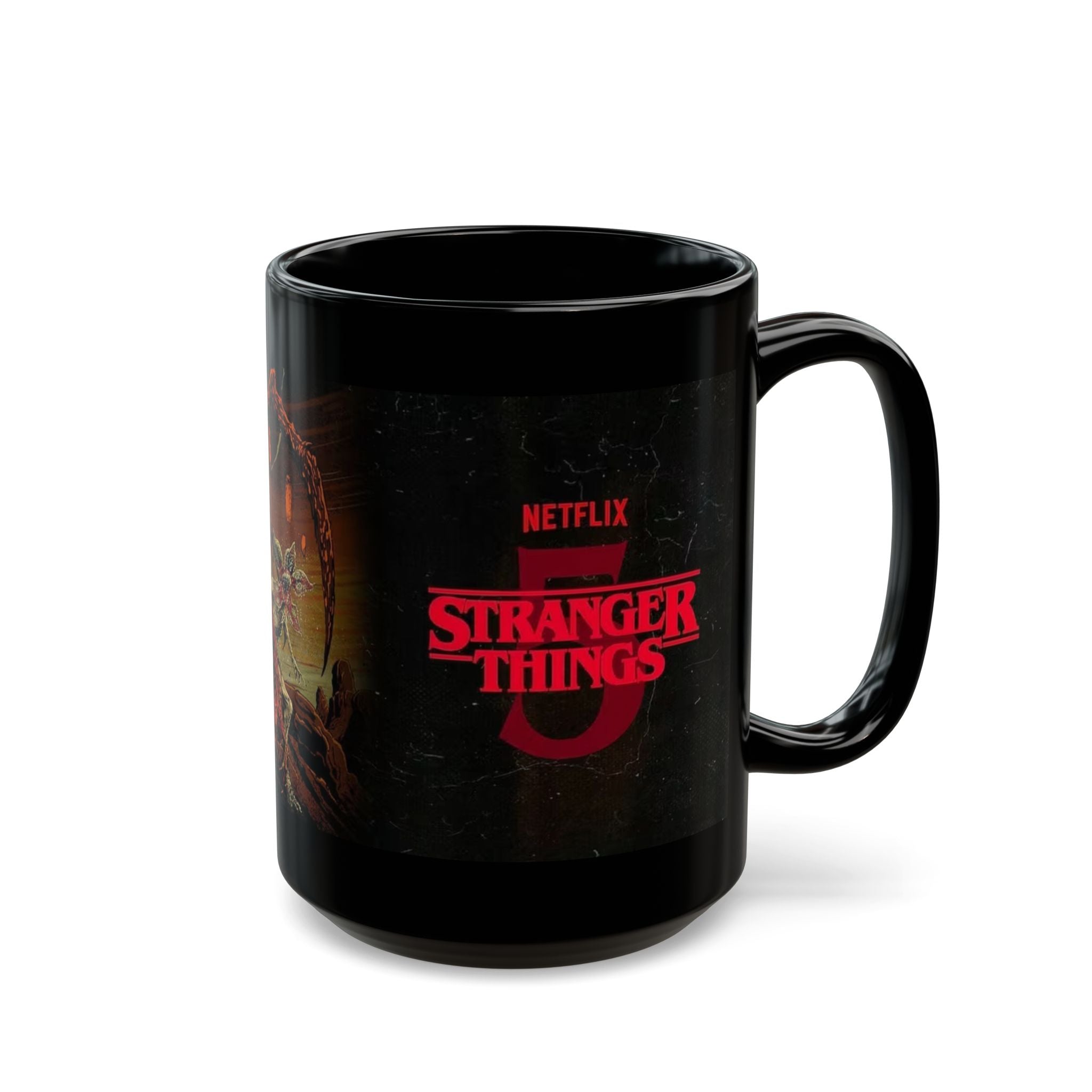 Stranger Things Season 3 Black Ceramic Mug (11oz, 15oz)