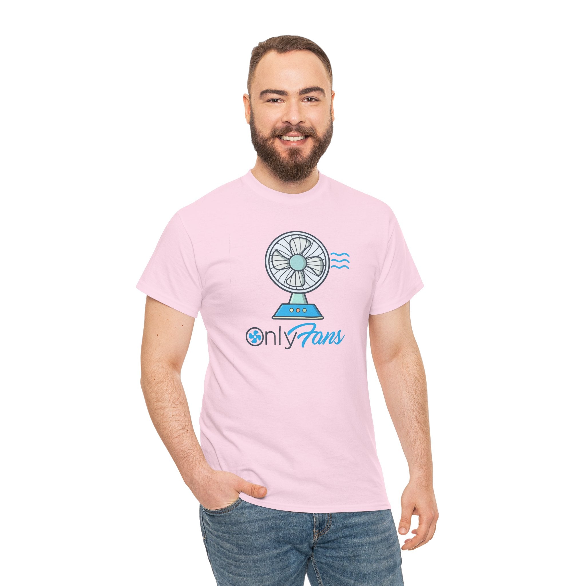 Only Fans Graphic Tee — Cute Fan Illustration Novelty T-Shirt