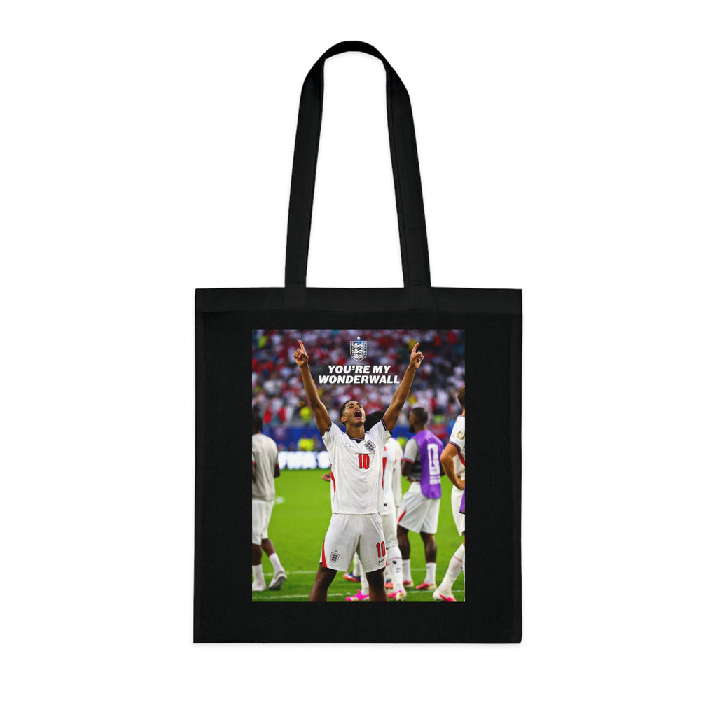 Jude Bellingham England Celebration Cotton Tote — "You're My Wonderwall" Stadium Photo Bag