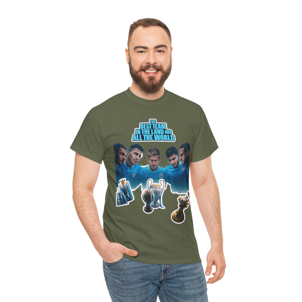 Manchester City — "Best Team in the Land and All the World" Cotton T-Shirt