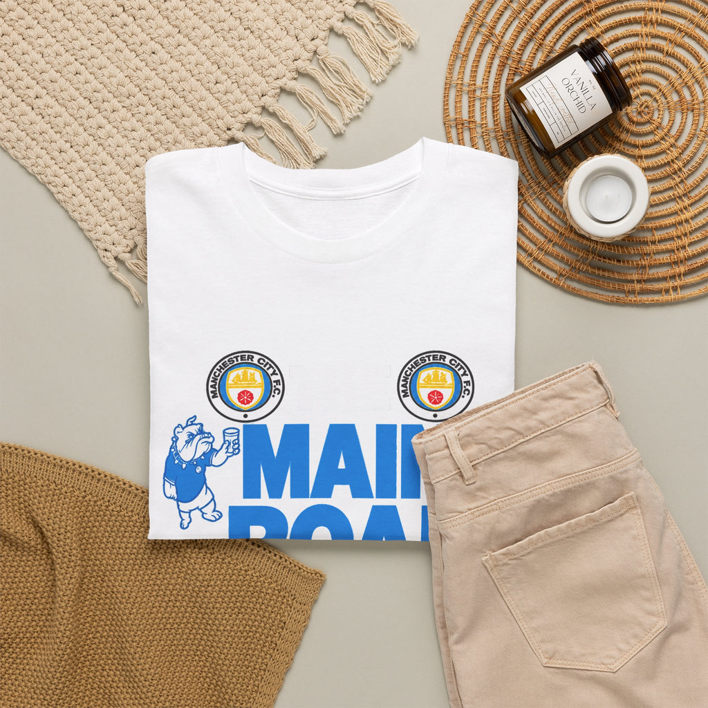Maine Road Massacre Retro Cotton T-Shirt — Man City 5 vs Man Utd 1 Retro September 1989 Derby T‑Shirt