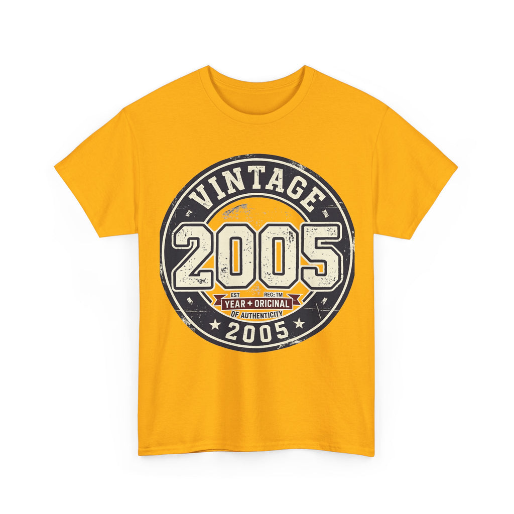 Vintage 2005 T-Shirt — Retro Birth Year Graphic Tee
