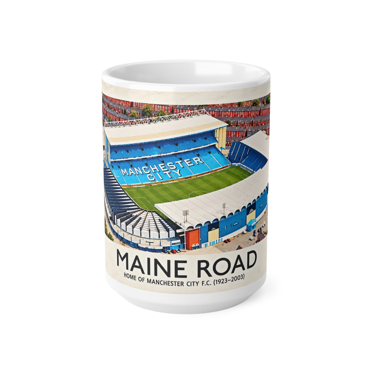 Maine Road Stadium Mug – Manchester City Ceramic Coffee Cup (11oz & 15oz)