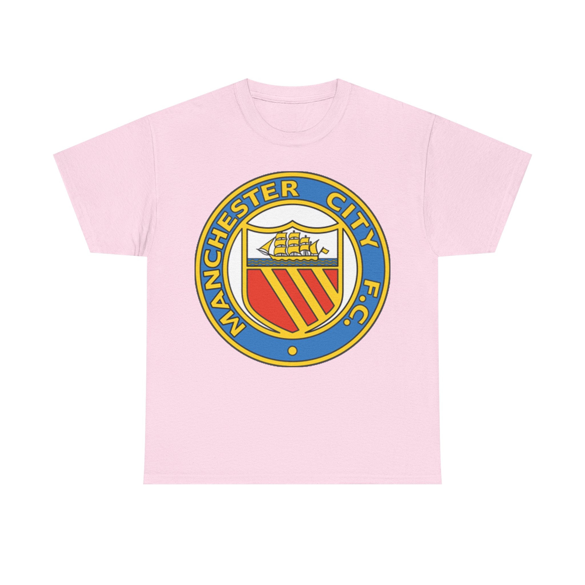 Manchester City Football Club Retro Crest T-Shirt - Retro Soccer Fan Tee