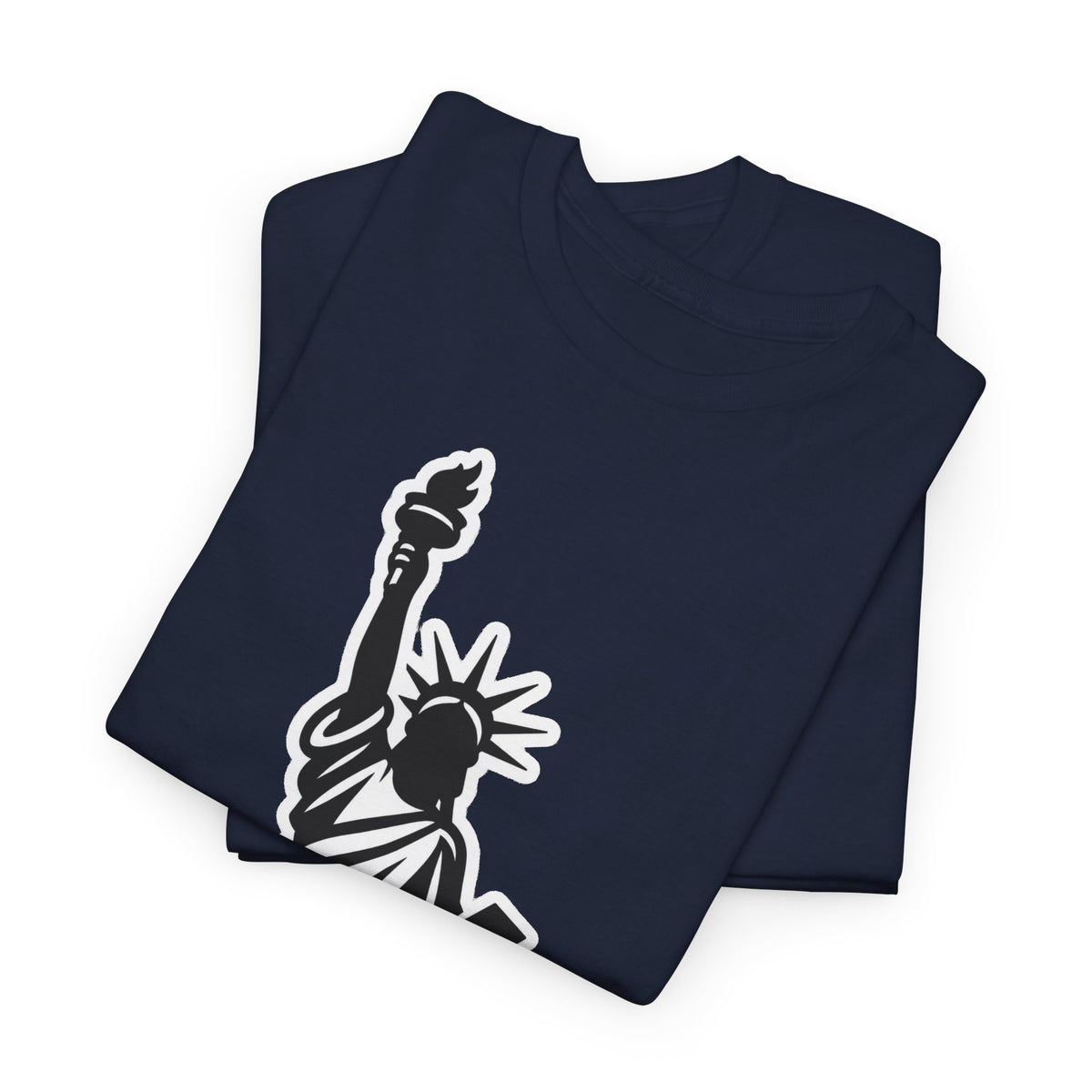 New York City Statue of Liberty Graphic Cotton T-Shirt / Tee