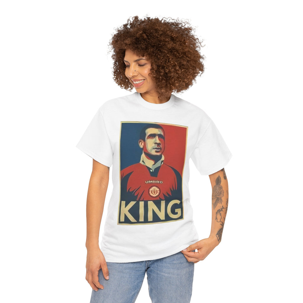 Eric Cantona King Manchester United Graphic Tee — Retro Sports Poster Football Shirt