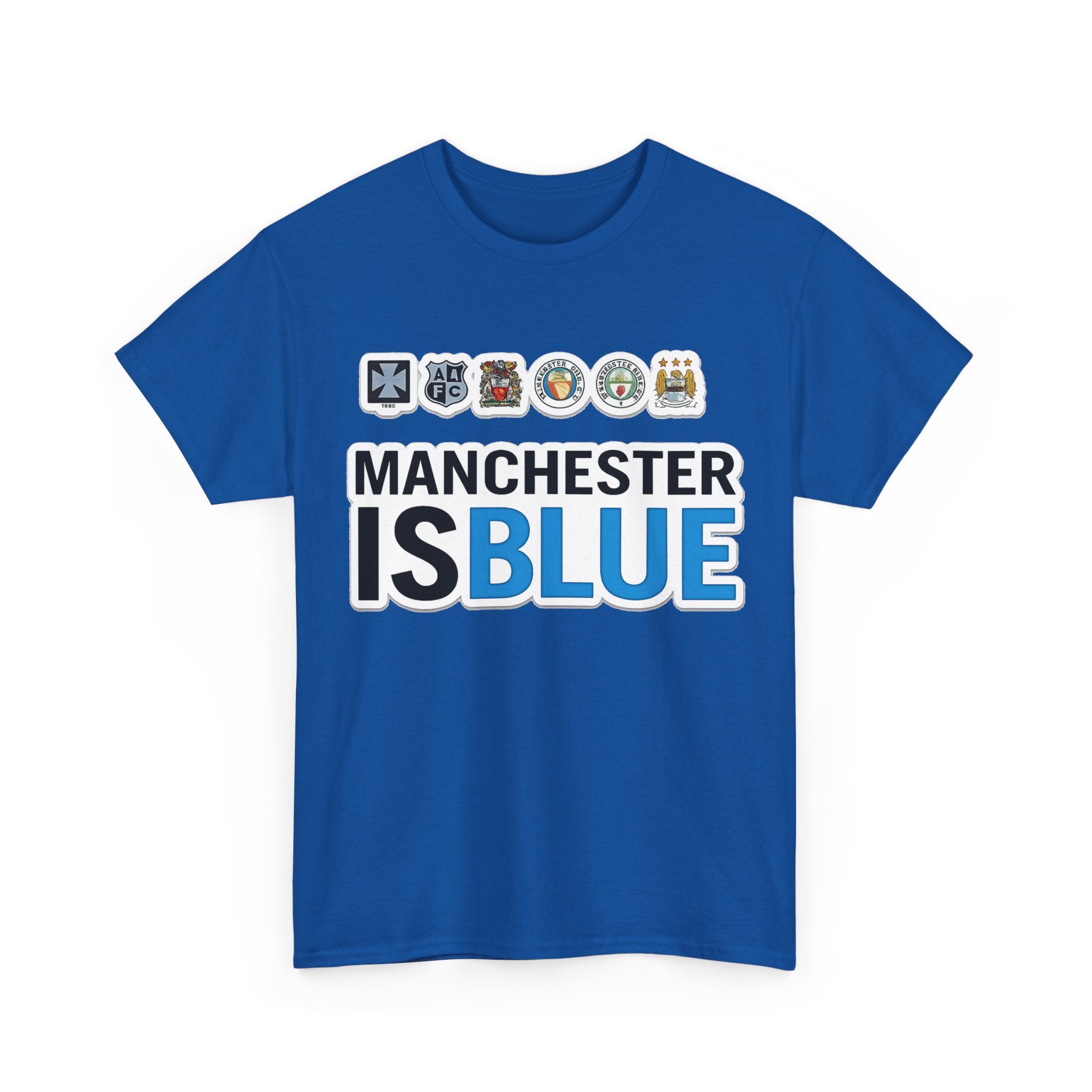 Manchester Is Blue Tee — Manchester City Supporter T-Shirt