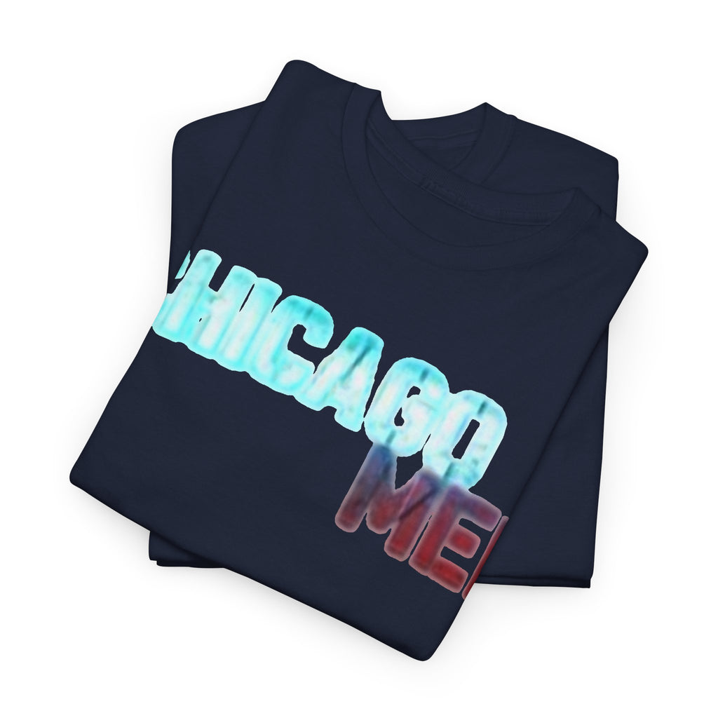 Chicago Med Inspired Graphic Tee — Retro Blue & Red Text Cotton T-Shirt