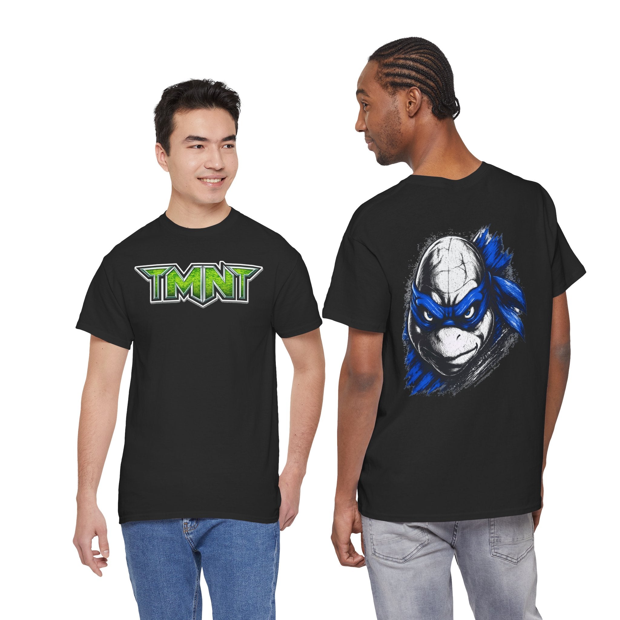 TMNT Leonardo Graphic Tee — Blue Mask Turtle T-Shirt