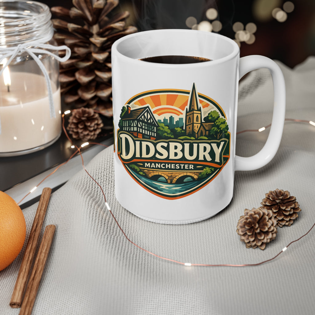 Didsbury Manchester Ceramic Coffee Cups, 11oz, 15oz