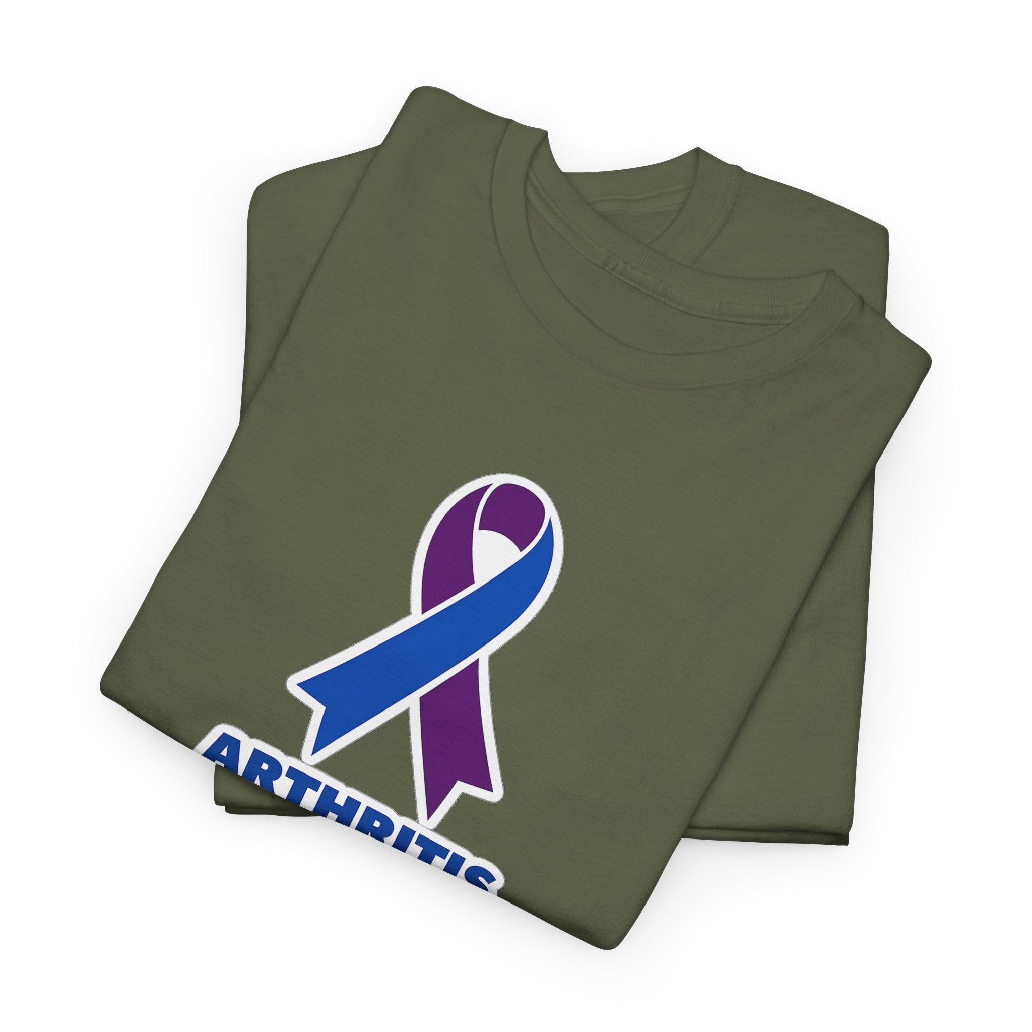 Arthritis Sucks Awareness T-Shirt — Purple & Blue Ribbon Support Tee