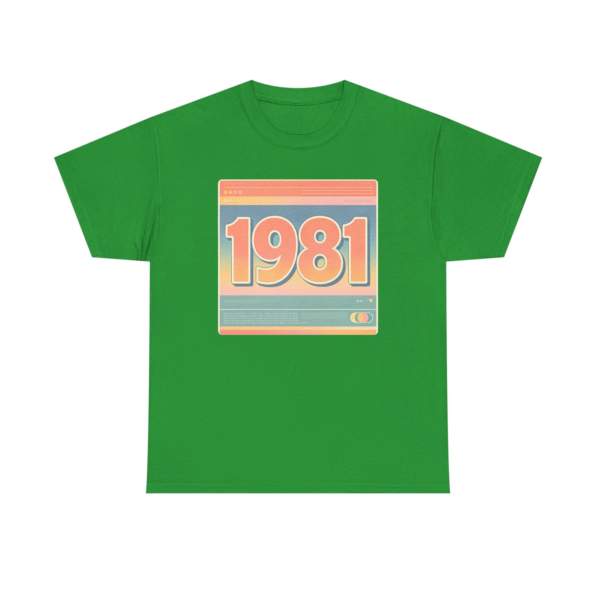 Vintage 1981 Retro Tee — 40th Birthday Gift Shirt