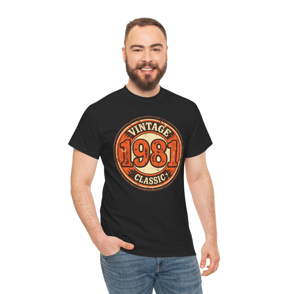 Vintage 1981 Classic T-Shirt — Retro Birthday Tee