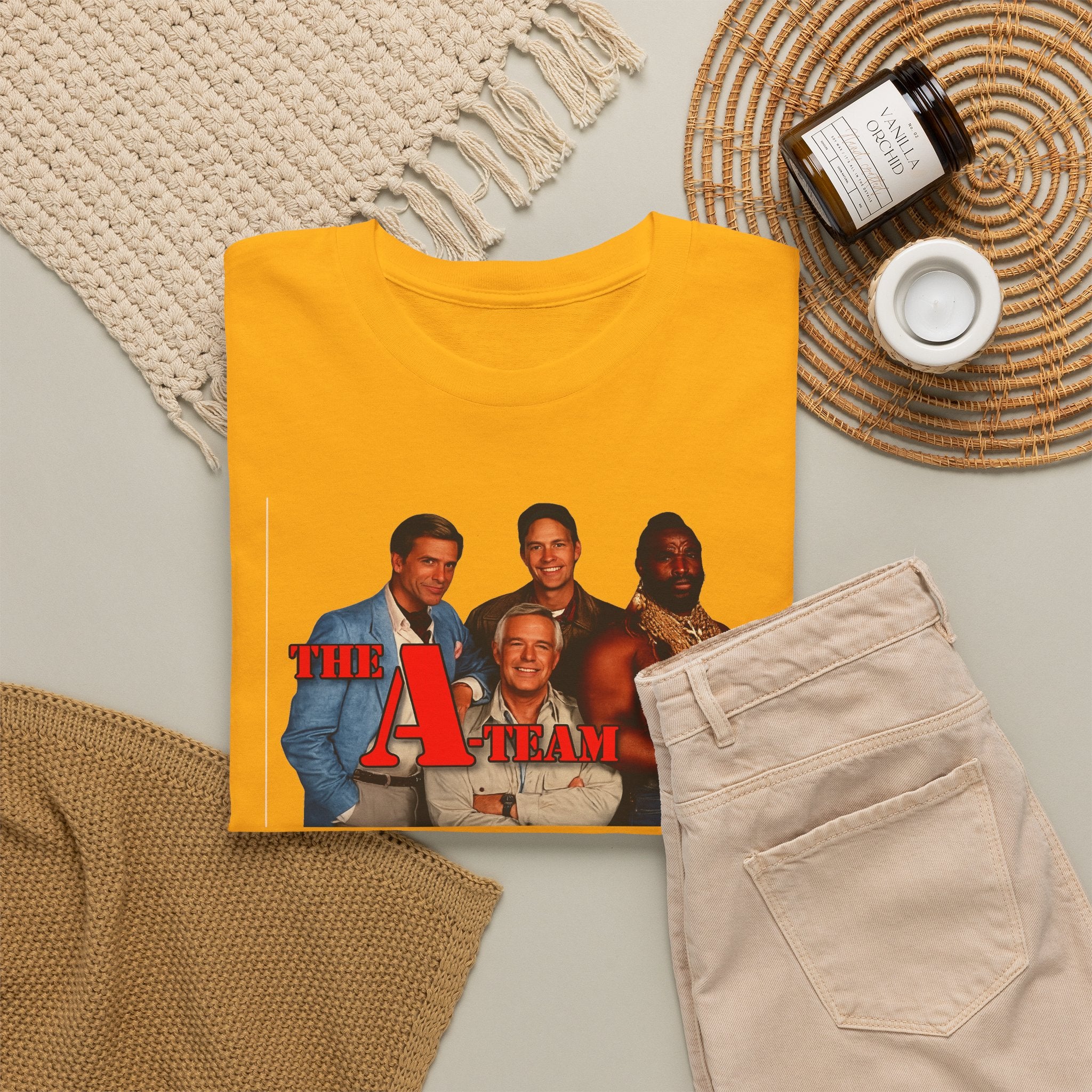 A-Team Graphic Tee — Retro TV Series Logo & Character Poster T-Shirt