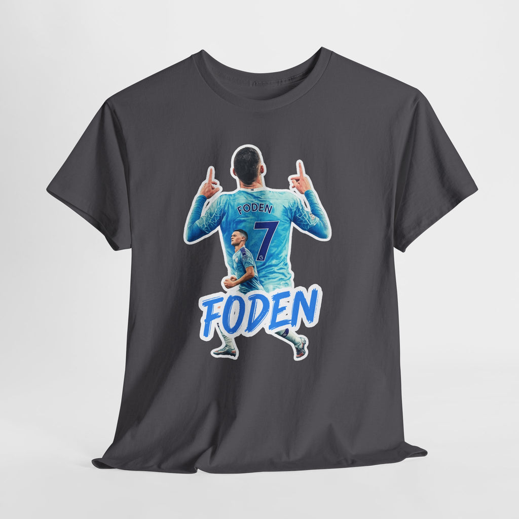 Phil Foden #7 Soccer T‑Shirt — Manchester City Fan Jersey Tribute