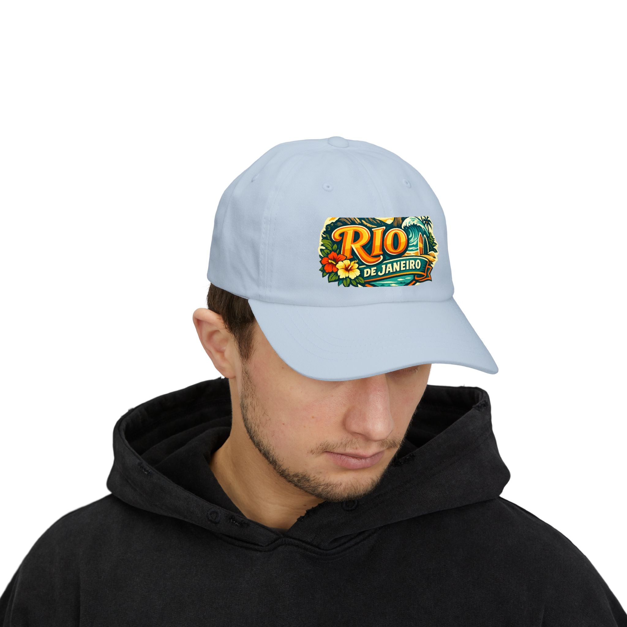 Rio de Janeiro Vintage Surf Dad Cap — Tropical Beach Hat