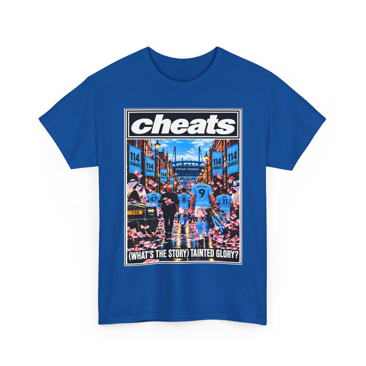 Cheats “What’s the Story? Tainted Glory?” Sports Graphic Cotton T-Shirt