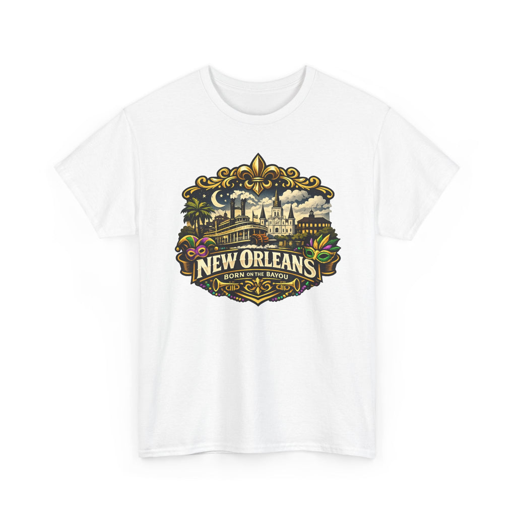 New Orleans Vintage Badge Tee — Crescent City Souvenir T-Shirt