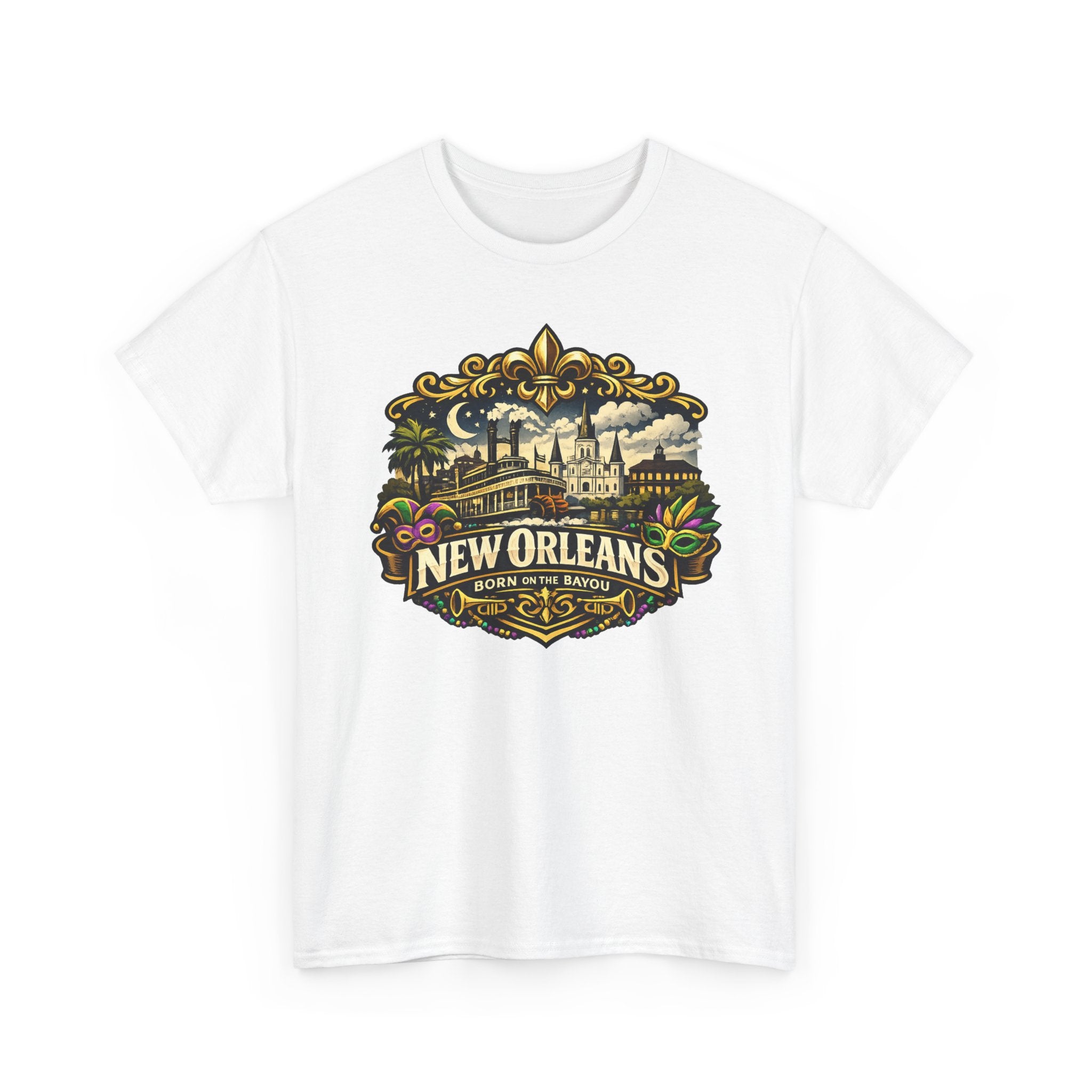 New Orleans Vintage Badge Tee — Crescent City Souvenir T-Shirt