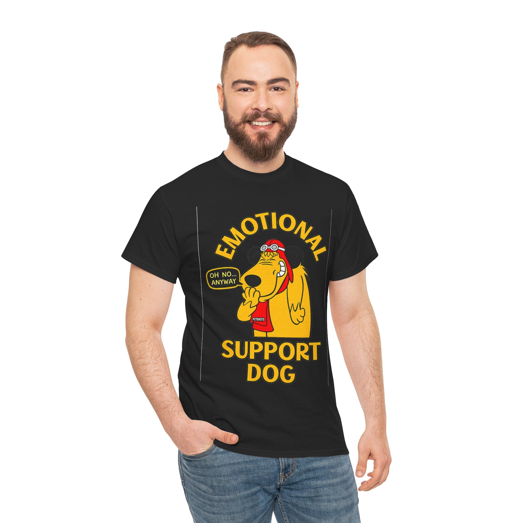 Emotional Support Dog T-Shirt — Cute Cartoon Comfort Pup Tee