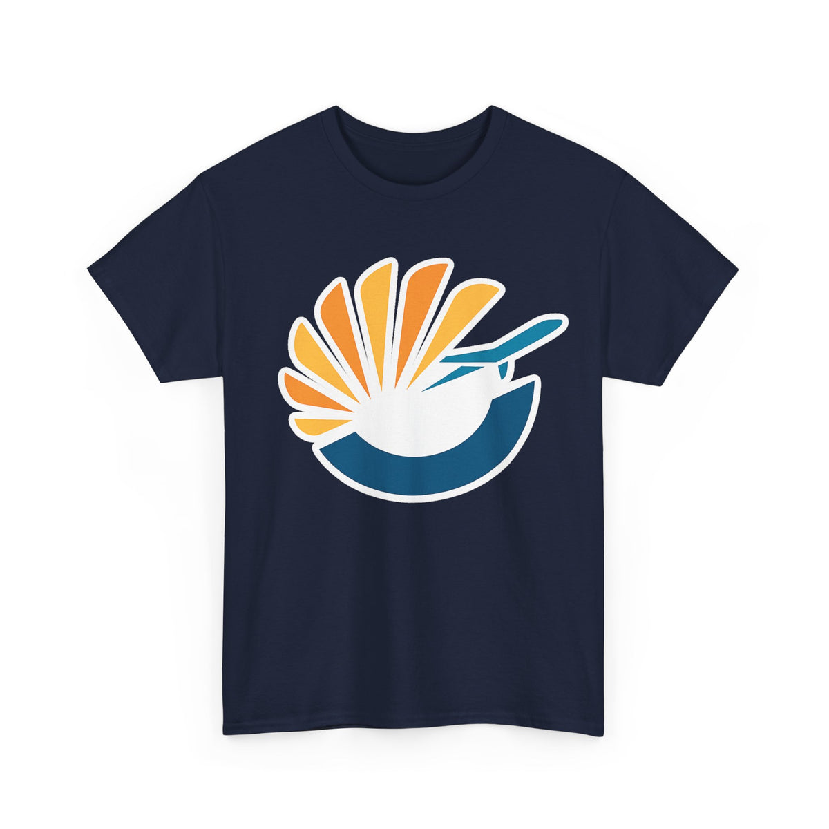 Orlando MCO Airport Sunflight Cotton T-Shirt – Airplane Logo Tee for Pilots & Travelers