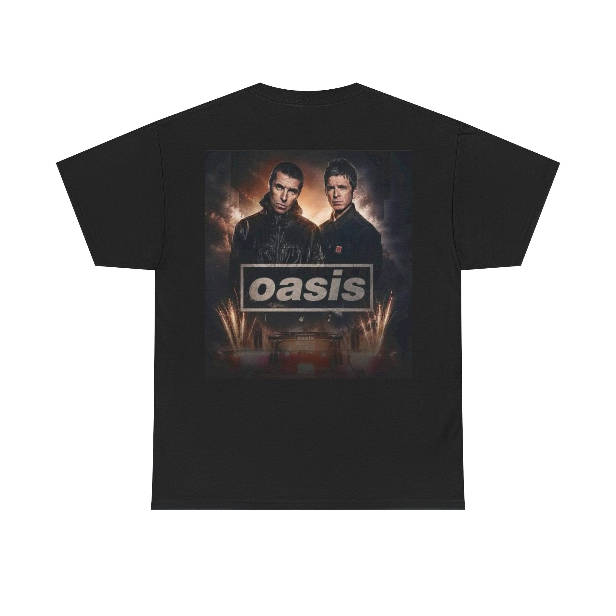 Oasis Band Logo Tee — Retro Rock Concert Graphic T-Shirt